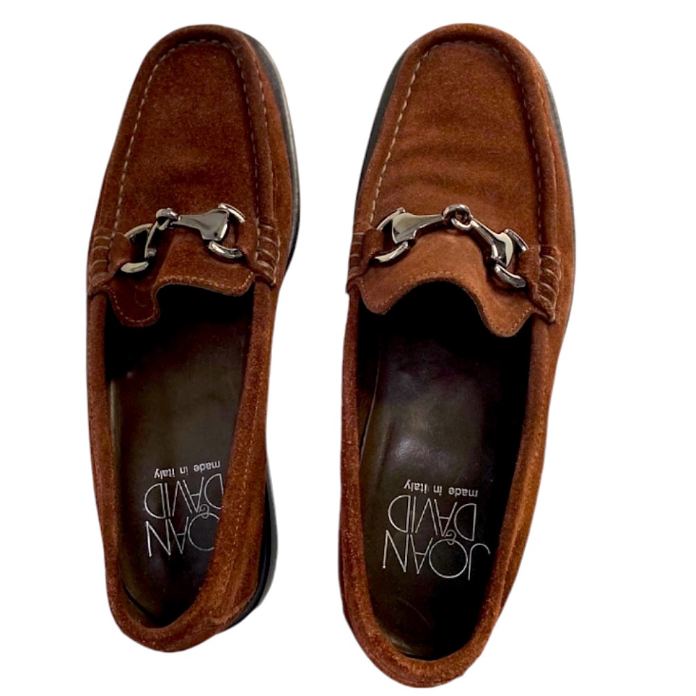 JOAN David Italian Made Brown Suede Loafer Size 6.5